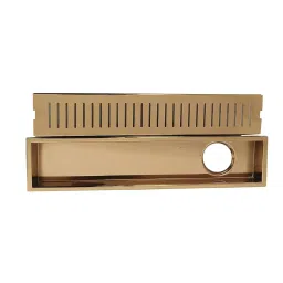 Aquieen 24 inch Shower Drain Channel Stainless Steel Chrome Finish Rose Gold, AQN 691-picture-3
