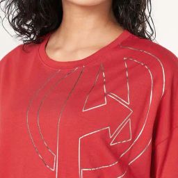 Ajile by Pantaloons Red Plain Top image 5