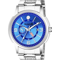 Skylark Men Printed Dial & Stainless Steel Bracelet Style Straps Analogue Watch Sky-579-image-79