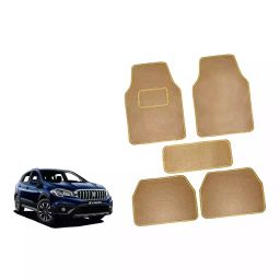 Auto Pearl CMBE135 Polyester Standard Mat for Maruti S-Presso (Beige)-46