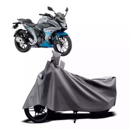 Auto Pearl Two Wheeler Cover with Bag for Yamaha Fazer-250 BS6, Silver-image-44