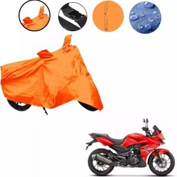 Auto Pearl Waterproof Two Wheeler Cover For Hero MotoCorp Xtreme 200S (Orange)-46