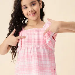 Stylo Bug Checked Crepe Top-image-2