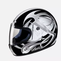 Studds N4 Black Medium (570 mm) Full Face Helmet, Bravo D3 Decor-image-46