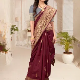 SHOP DROP Pure Silk Banarasi Saree-image-4