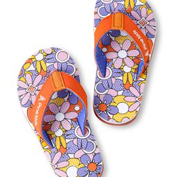 Pine Kids Slip On Flip Flops with Floral Print - Multicolor-image-62
