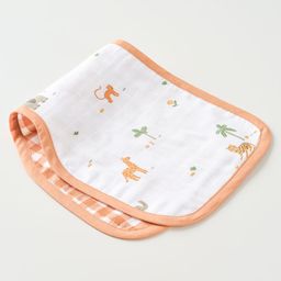 Aariro Organic Cotton Burp cloth Wild Safari - Brown-26