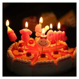 Funcart Pink Baby Shower Baby Girl Cake Topper Candle - Pack of 5-image-28