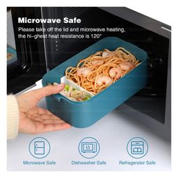 FunBlast Lunch Box with Spoon and Fork  Blue image 3
