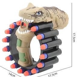 NEGOCIO Dinosaur Soft Bullet Shooting Machine Gun with 20 soft darts bullet Toys for Kids- PACK OF 1- COLOR MAY VARY image 3