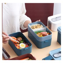 FunBlast Lunch Box with Spoon and Fork  Blue image 5