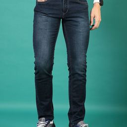 V-Mart Men Cotton Slim Fit Mid-Rise Light Fade Jeans-image-48