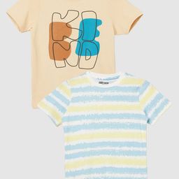 Fame Forever by Lifestyle Boys Pack of 2 Printed Pure Cotton T-shirts-image-82