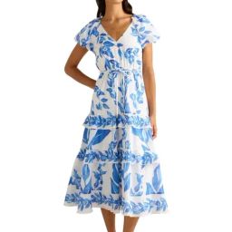 Iris Tiered Ruffle Midi Dress-38