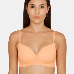 Zivame Orange Non Wired Padded T-Shirt Bra-13