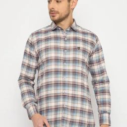 Duke Multi Blended Slim Fit Checkered Shirt-image-7