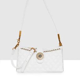 Esbeda White Quilted Medium Shoulder Bag-image-35