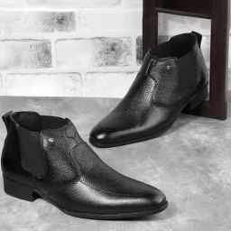 Metro Men's Black Chelsea Boots-image-30