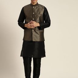 SOJANYA Regular Kurta with Churidar & Nehru Jacket-24