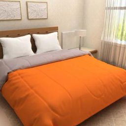 Romee Orange & Grey 200 TC Comforter - Set of 1-image-58