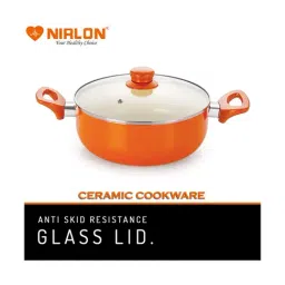 Nirlon Non-Stick Orange Aluminium Cookware Set of 2-Pieces-41