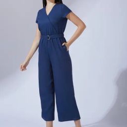 Globus Navy Blue Regular Fit Jumpsuit-image-104