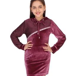 Cutecumber Kids Plum Regular Fit Dress-image-94