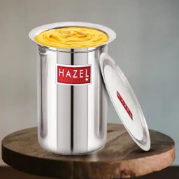 HAZEL Silver Stainless Steel Milk Boiler Pot with Lid (6000ml)-image-66
