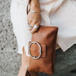 KOMPANERO Diana Cognac Leather Textured Sling Handbag-3