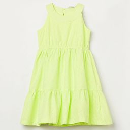 Fame Forever by Lifestyle Girls Schiffli Pure Cotton Fit & Flare Dress-image-58