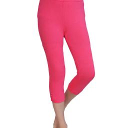 Tiny Girl Dark Pink Solid Leggings-picture-12
