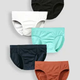 Tresnova Boys Multicolor Regular Fit Briefs Pack of 5-image-64