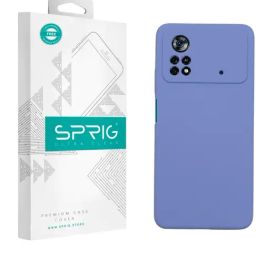 Sprig Liquid Silicone Back Cover for POCO X4 PRO 5G (Purple)-image-33