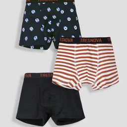 Tresnova Boys Multicolor Regular Fit Printed Shorts -Pack of 3-image-12