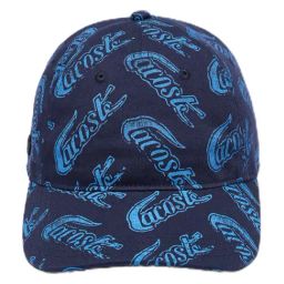 Lacoste Organic Cotton Navy Vintage Printed Baseball Cap-image-26