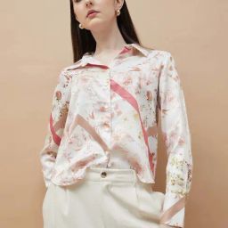 Code By Lifestyle Off White Regular Fit Printed Shirt-image-90