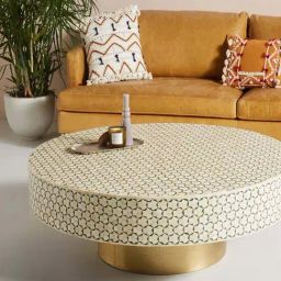 Casagold Round Coffee Table - Targua Black-image-2