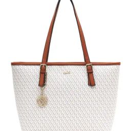 Kazo Off White Large Printed Tote Bag-11
