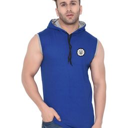 Blisstone Men Solid Hooded Slim Fit T-shirt-picture-39