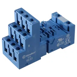 FINDER RELAY SOCKET, DIN RAIL/PANEL, 11P, SCREW, 92.03-15