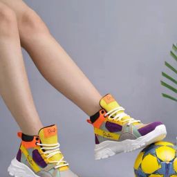 Shoetopia Women's Multi Ankle High Sneakers-image-91