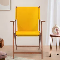 Chumbak Mustard-Yellow Sahara Bistro Folding Chair-image-33