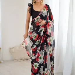 V3 FASHION STUDIO Floral Printed Saree-picture-19