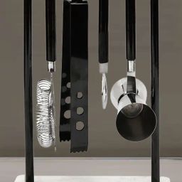 @Home Arias Black & Silver Stainless Steel 5Pcs Bar Accessories Set-image-5