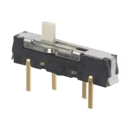 NIDEC COMPONENTS SLIDE SWITCH, SP3T, 0.1A, 12VDC, TH, CSS-1310MC (Pack of 10)-image-48
