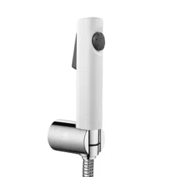 Goeka Low Water Pressure Premium Health Faucet Jet Spray 15x4x3 cm White Body with Black Accents Polished Finish Without Hose and Holder for Toilet-picture-48