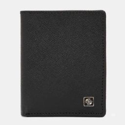 Carlton London Black Textured Bi-Fold Wallet for Men-image-37