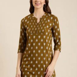 showoffff SHOWOFF Olive Printed Kurti-picture-43