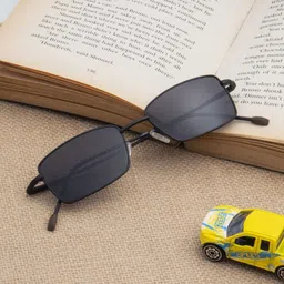 Ted Smith Unisex Rectangle Sunglasses with Polarised and UV Protected Lens-11