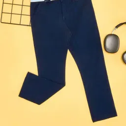 Pantaloons Junior Boys Blue Cotton Pants-picture-11